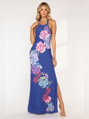 fitted lace wedding dress Heidi Modest Embellished Sequin Maxi Dress main image 0